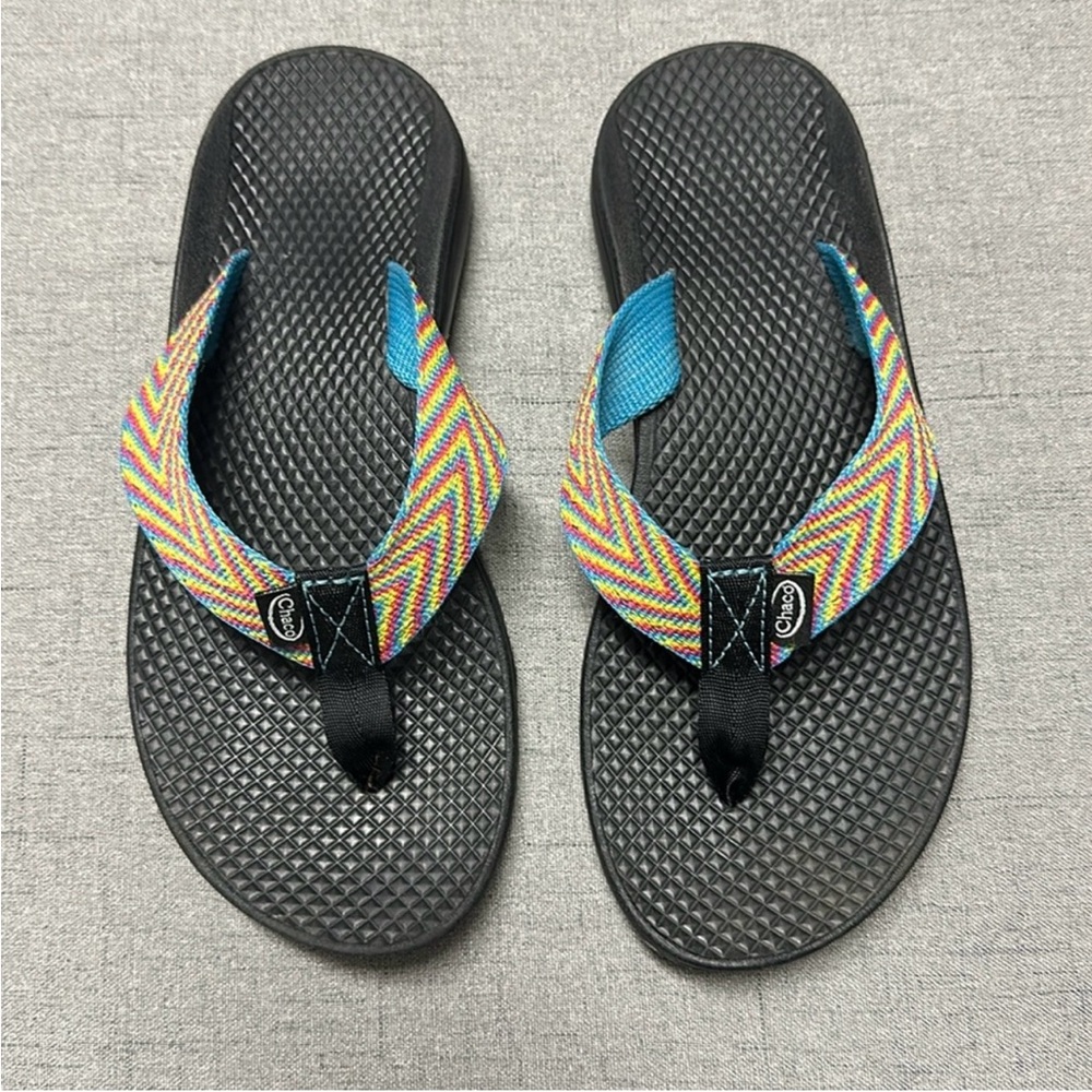 Colorful Chevron Flip Flops